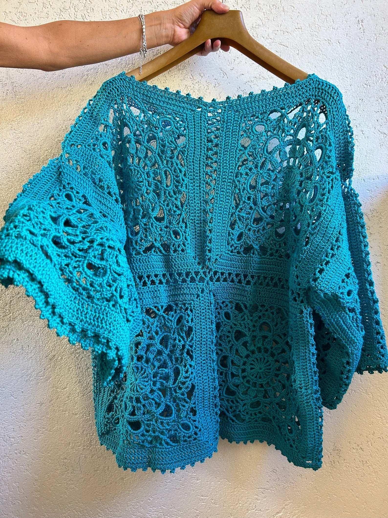 TinyKnocts® crochic Pattern Cardigan TinyKnocts - CLAS TOP Granny Square 🧶